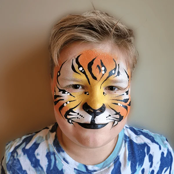 Tiger ansigtsmaling dreng